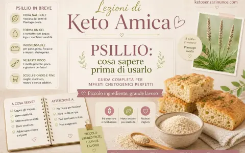 Psillio in cucina: guida per impasti chetogenici perfetti. Focacce soffici e leggere grazie a questo ingrediente versatile.